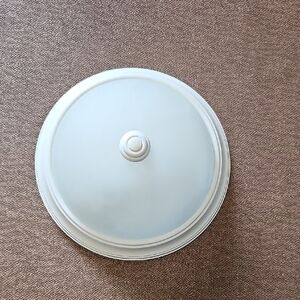 Round White Ceiling Light Fixture